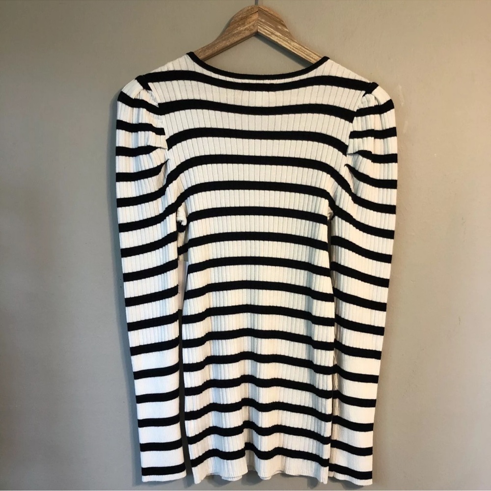 Nine West Women’s Ribbed design Puff sleeves Sweater - Picture 6 of 7